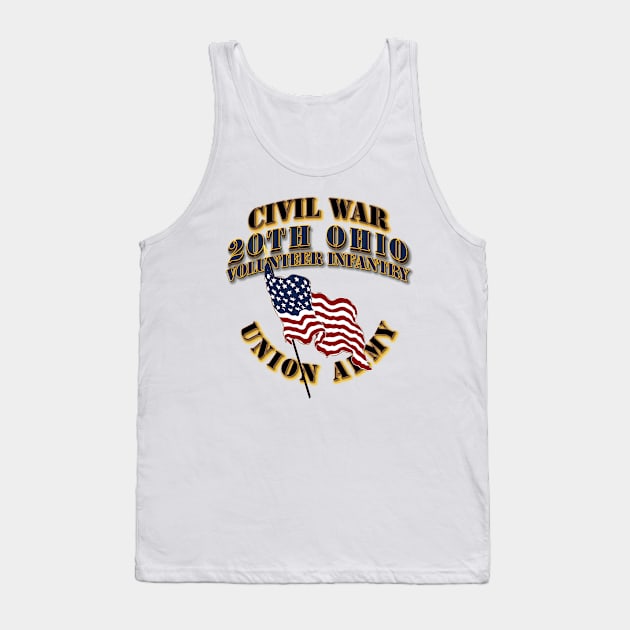 Civil War - 20th Ohio Volunteer Infantry - USA Tank Top by twix123844